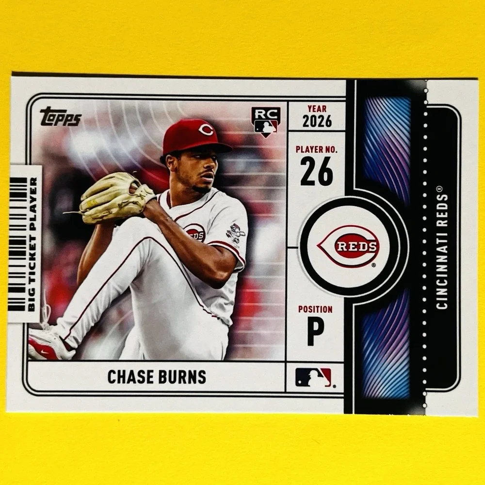 2026 Topps Series 1 - Big Ticket Player - #BTP-24 Chase Burns (RC) Reds